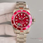 Swiss Grade Blaken Rolex Submariner Copy Watch Red Looking Ceramic 40mm